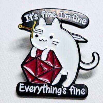סיכת IT'S FINE. I'M FINE