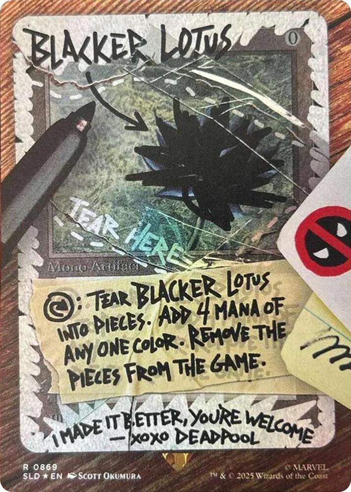 Blacker Lotus (Rainbow Foil) – Secret Lair Drop Series (SLD)